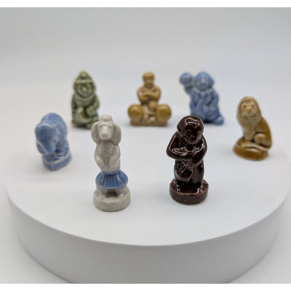 Wade Whimsies Circus Figurines Elephant Clowns Lion Poodle Strongman